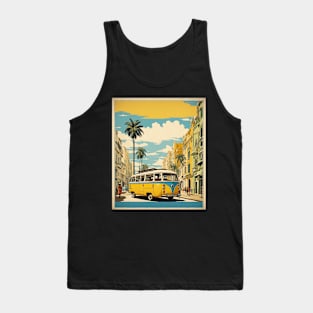 Recife Brazil Vintage Tourism Travel Poster Art Tank Top